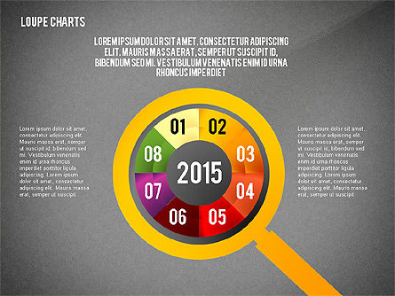 돋보기 다이어그램, 슬라이드 10, 02586, 퍼즐 도표 — PoweredTemplate.com