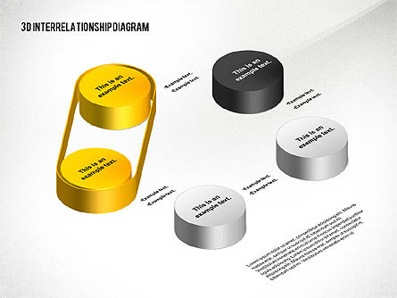 Diagrama de Interrelación 3D, Diapositiva 6, 02591, Modelos de negocios — PoweredTemplate.com