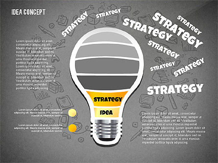 De la Idea al Concepto de Éxito, Diapositiva 12, 02592, Plantillas de presentación — PoweredTemplate.com