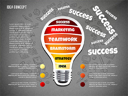 From Idea to Success Concept, Slide 16, 02592, Presentation Templates — PoweredTemplate.com