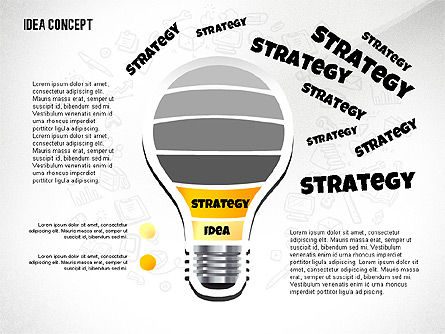 De la Idea al Concepto de Éxito, Diapositiva 4, 02592, Plantillas de presentación — PoweredTemplate.com