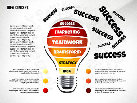 Du concept d'idée à succès, Diapositive 8, 02592, Modèles de présentations — PoweredTemplate.com