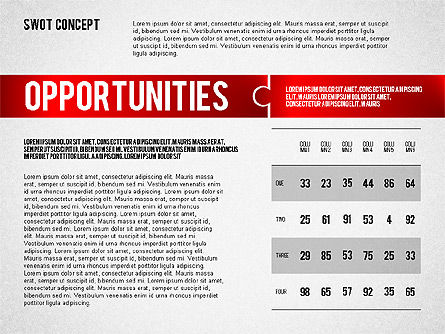 Análisis FODA con piezas de rompecabezas, Diapositiva 7, 02593, Modelos de negocios — PoweredTemplate.com