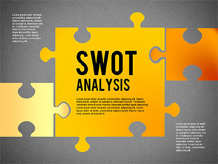 SWOT-analyse met puzzelstukjes, Dia 9, 02593, Businessmodellen — PoweredTemplate.com