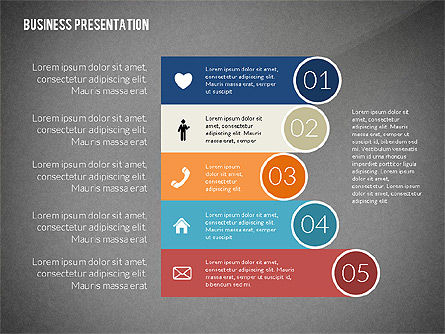 Company Presentation in Flat Design Style, Slide 15, 02594, Presentation Templates — PoweredTemplate.com