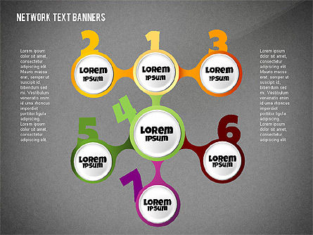 Network Text Banners, Slide 10, 02596, Text Boxes — PoweredTemplate.com