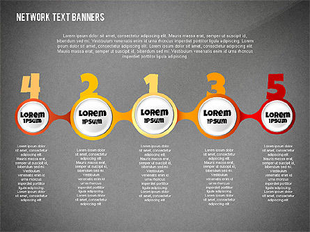 Network Text Banners, Slide 11, 02596, Text Boxes — PoweredTemplate.com