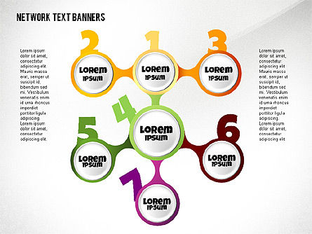 Network Text Banners, Slide 2, 02596, Text Boxes — PoweredTemplate.com