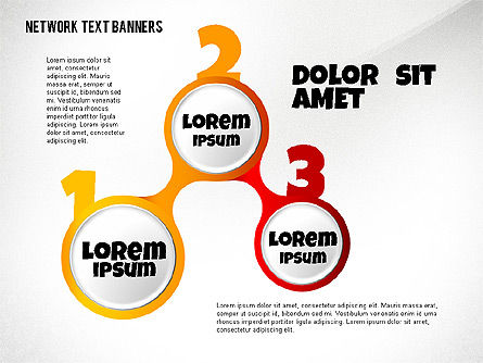 Network Text Banners, Slide 5, 02596, Text Boxes — PoweredTemplate.com
