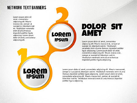 Network Text Banners, Slide 7, 02596, Text Boxes — PoweredTemplate.com