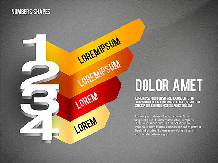 Caja de herramientas Opciones y números, Diapositiva 16, 02600, Formas — PoweredTemplate.com