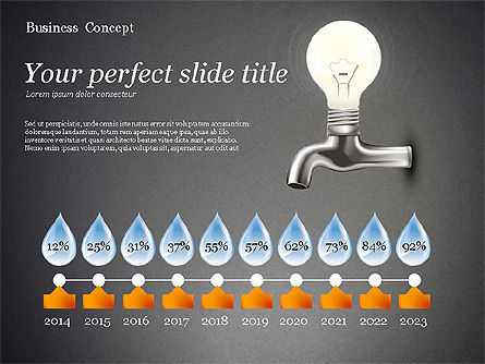 Water and Energy Efficiency Presentation Template, Slide 13, 02601, Presentation Templates — PoweredTemplate.com