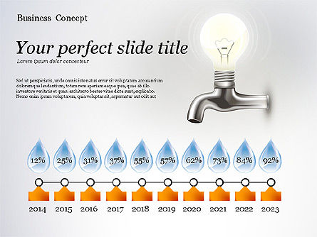 Water and Energy Efficiency Presentation Template, Slide 5, 02601, Presentation Templates — PoweredTemplate.com