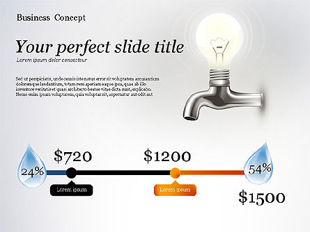 Modello di acqua e presentazione di efficienza energetica, Slide 7, 02601, Modelli Presentazione — PoweredTemplate.com