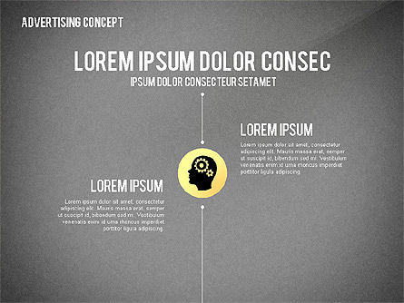 Diagrama del concepto del proceso publicitario, Diapositiva 11, 02602, Diagramas de proceso — PoweredTemplate.com