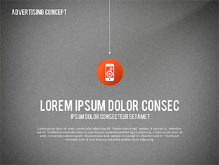Schéma de concept de processus publicitaire, Diapositive 13, 02602, Schémas de procédés — PoweredTemplate.com