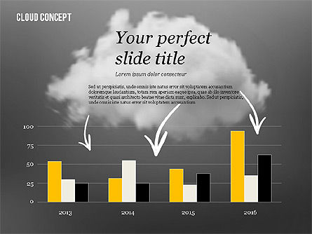 Cloud conceito, Deslizar 12, 02604, Modelos de Negócio — PoweredTemplate.com