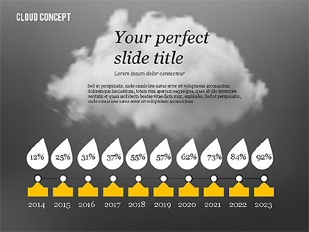 Concepto de la nube, Diapositiva 13, 02604, Modelos de negocios — PoweredTemplate.com