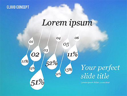 Concept de nuage, Diapositive 3, 02604, Modèles commerciaux — PoweredTemplate.com