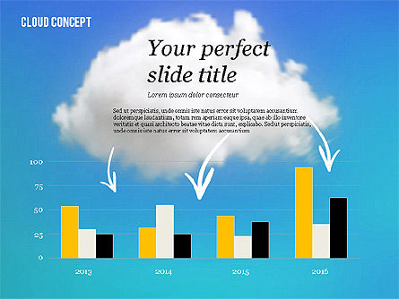 Concepto de la nube, Diapositiva 4, 02604, Modelos de negocios — PoweredTemplate.com