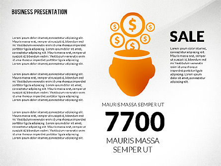 Présentation financière avec des formes, Diapositive 5, 02607, Modèles de présentations — PoweredTemplate.com