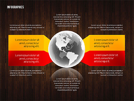 グローバルなインフォグラフィックス, スライド 10, 02609, 段階図 — PoweredTemplate.com