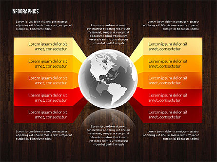 Globale Infografiken, Folie 13, 02609, Ablaufdiagramme — PoweredTemplate.com