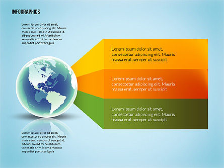 グローバルなインフォグラフィックス, スライド 6, 02609, 段階図 — PoweredTemplate.com