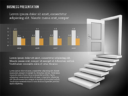 Plantilla de presentación de puerta de oportunidad, Diapositiva 12, 02610, Plantillas de presentación — PoweredTemplate.com