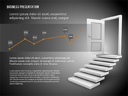 Plantilla de presentación de puerta de oportunidad, Diapositiva 14, 02610, Plantillas de presentación — PoweredTemplate.com
