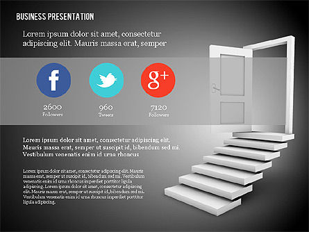 Plantilla de presentación de puerta de oportunidad, Diapositiva 15, 02610, Plantillas de presentación — PoweredTemplate.com