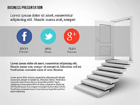 Plantilla de presentación de puerta de oportunidad, Diapositiva 7, 02610, Plantillas de presentación — PoweredTemplate.com