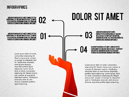 Infografis Dengan Siluet, Slide 4, 02612, Infografis — PoweredTemplate.com