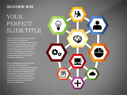 Diagramma di rete Istruzione, Slide 12, 02617, Grafici e Diagrammi Educativi — PoweredTemplate.com
