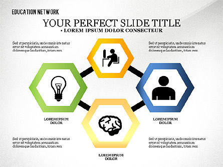 Diagram Jaringan Pendidikan, Slide 5, 02617, Bagan dan Diagram Pendidikan — PoweredTemplate.com