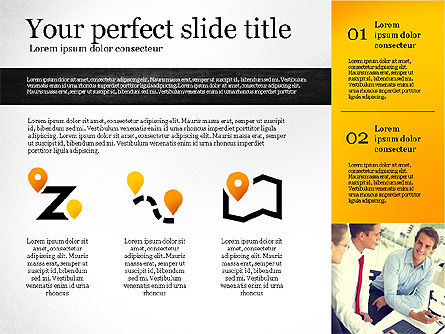 Presentation Template with Shapes, PowerPoint Template, 02618, Presentation Templates — PoweredTemplate.com