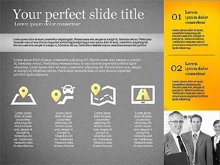 Plantilla de presentación con formas, Diapositiva 12, 02618, Plantillas de presentación — PoweredTemplate.com