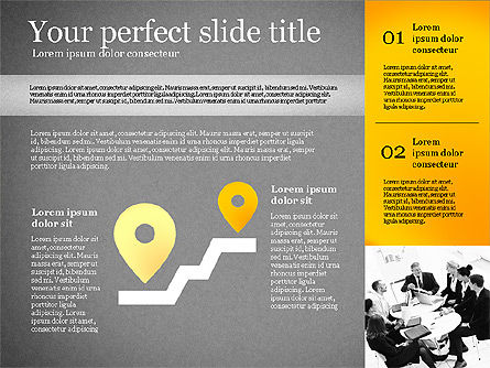Plantilla de presentación con formas, Diapositiva 13, 02618, Plantillas de presentación — PoweredTemplate.com