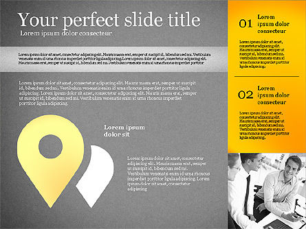 Plantilla de presentación con formas, Diapositiva 14, 02618, Plantillas de presentación — PoweredTemplate.com