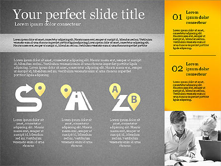 Plantilla de presentación con formas, Diapositiva 15, 02618, Plantillas de presentación — PoweredTemplate.com