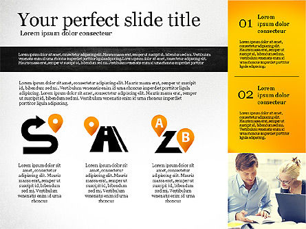 Plantilla de presentación con formas, Diapositiva 7, 02618, Plantillas de presentación — PoweredTemplate.com