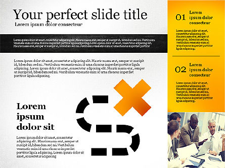 Plantilla de presentación con formas, Diapositiva 8, 02618, Plantillas de presentación — PoweredTemplate.com