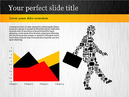 Modèle de présentation commerciale créative, Diapositive 13, 02622, Modèles de présentations — PoweredTemplate.com