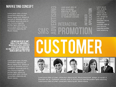 Modèle de présentation en nuage de mots marketing, Diapositive 10, 02623, Modèles de présentations — PoweredTemplate.com