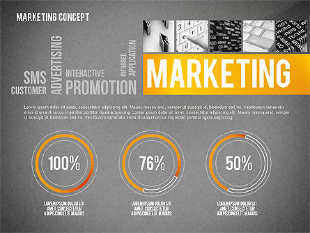 Modèle de présentation en nuage de mots marketing, Diapositive 12, 02623, Modèles de présentations — PoweredTemplate.com