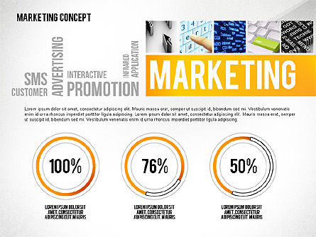 Plantilla de presentación de Word Cloud para marketing, Diapositiva 4, 02623, Plantillas de presentación — PoweredTemplate.com