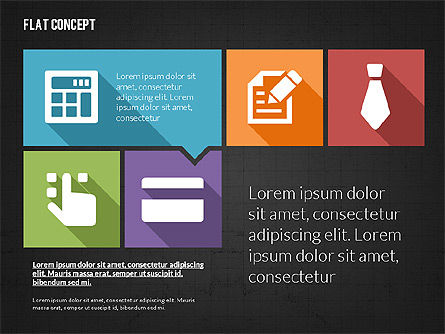 Flat Design Presentation Template, Slide 10, 02626, Presentation Templates — PoweredTemplate.com