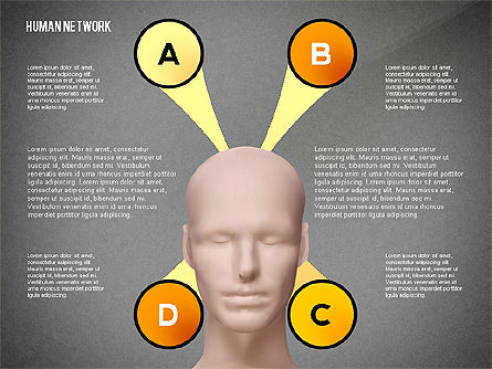 Concept de réseau humain, Diapositive 14, 02627, Graphiques organisationnels — PoweredTemplate.com