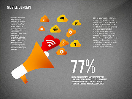 Concept de présentation des services mobiles, Diapositive 10, 02629, Modèles de présentations — PoweredTemplate.com