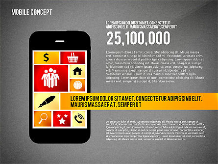 Mobiele diensten presentatieconcept, Dia 12, 02629, Presentatie Templates — PoweredTemplate.com